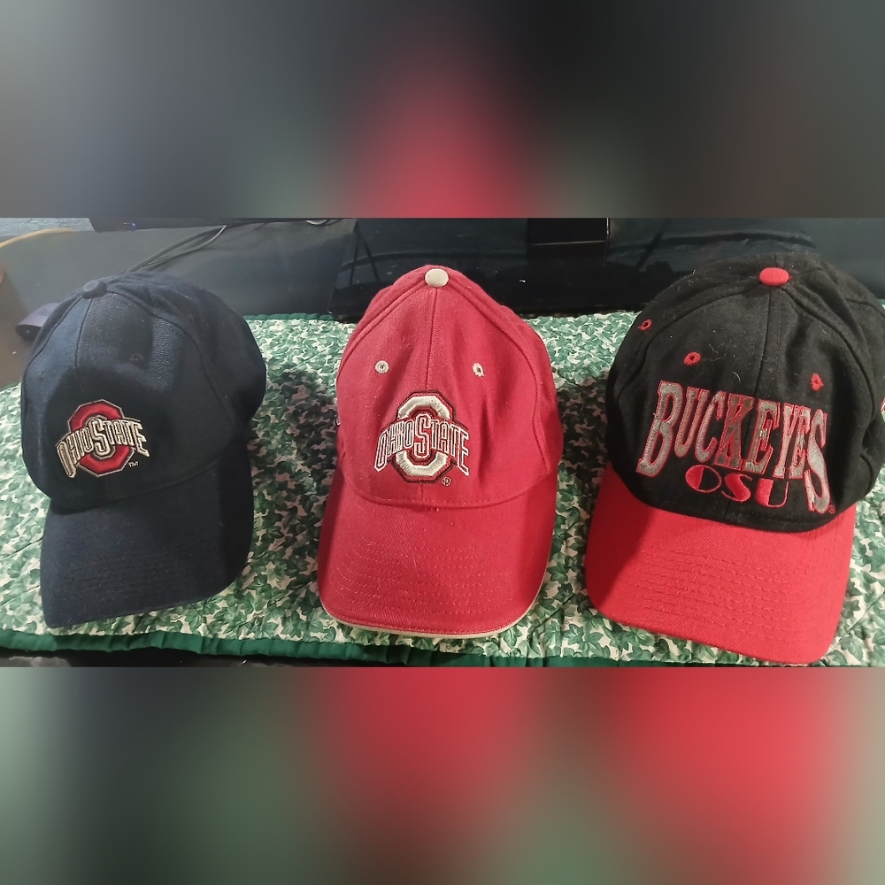 Ohio State Buckeyes Red and Black Cap